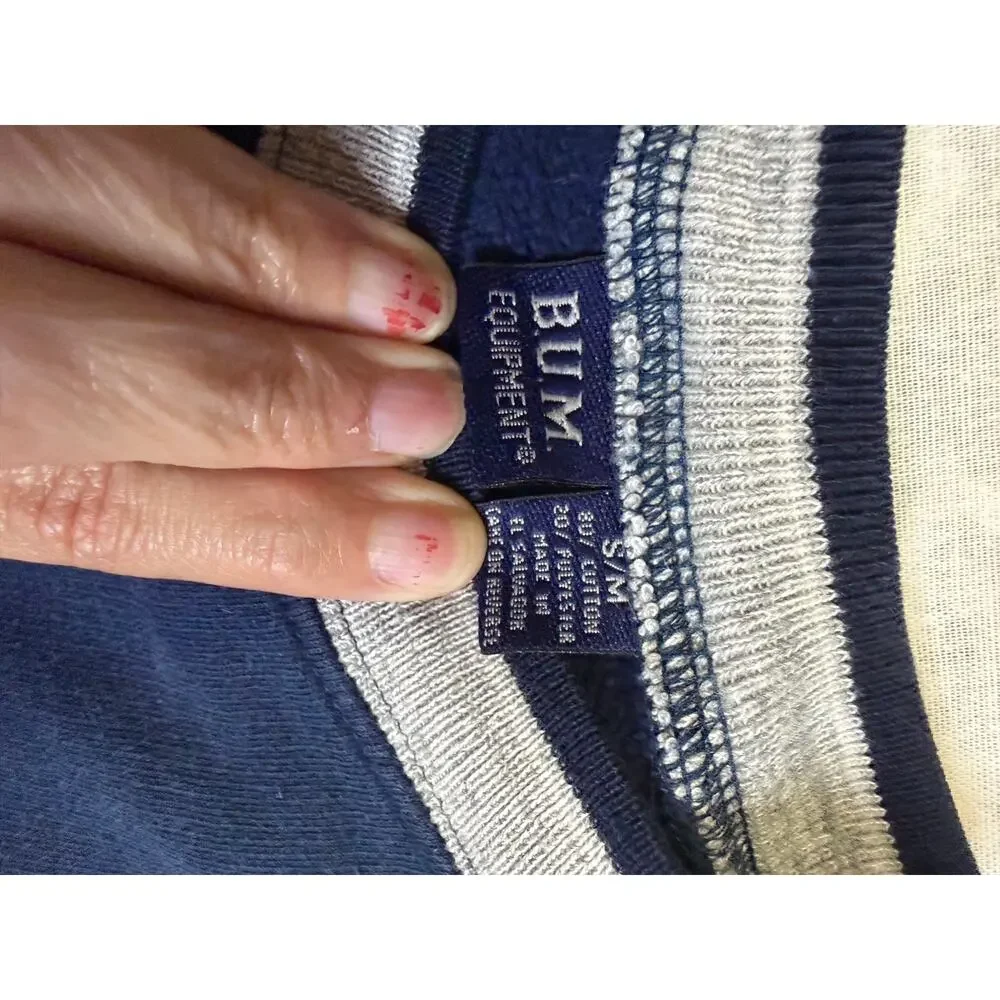 BUM Equipment Men’s Blue Crew Neck Pullover Sweater
